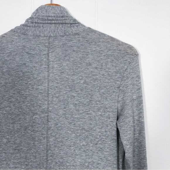 Adriano Goldschmied Longline Cardigan Rib Knit "Sophie Extended" Size Small Gray - Picture 9 of 16